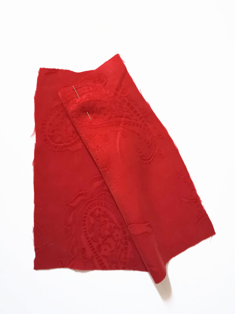 Nuances Fabrics Tissu Cupro E3570 Siline Rouge 2