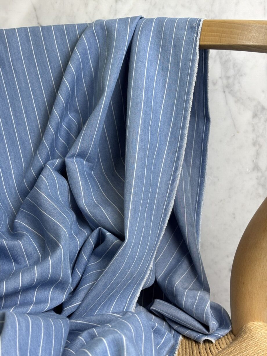 Tissu Lyocell Jean À Rayures Pakize Tissus Au Mètre Nuances Fabrics 3