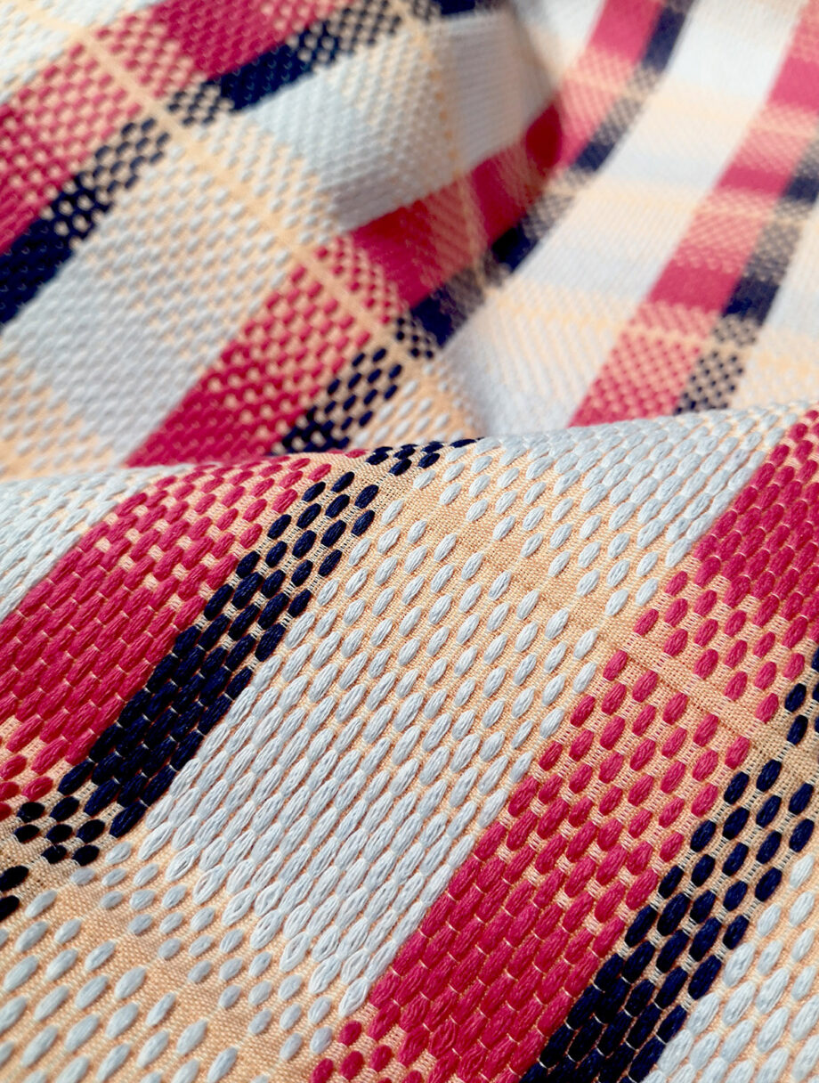 CÉcile 22 Jacquard Carreaux Tissu TexturÉ Pic7