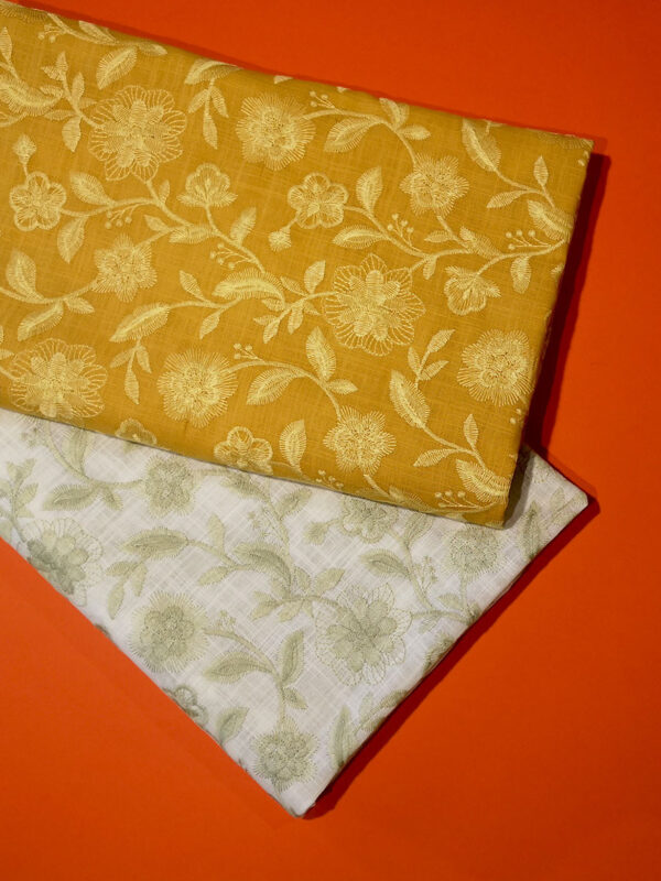 Katinka 22 Tissu BrodÉ Broderie Fleurs Pic1