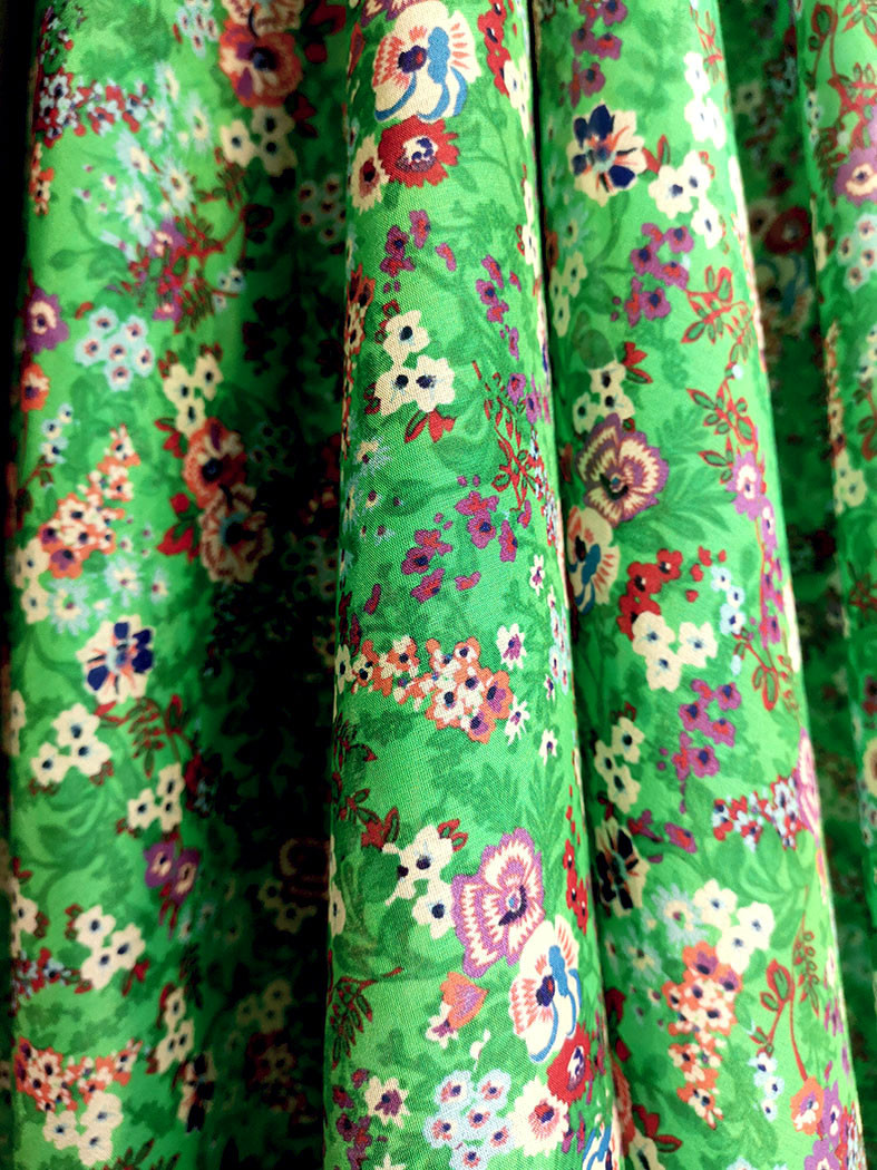 Lolita 22 Tissu Soie Coton ImprimÉ Fleurs Pic4