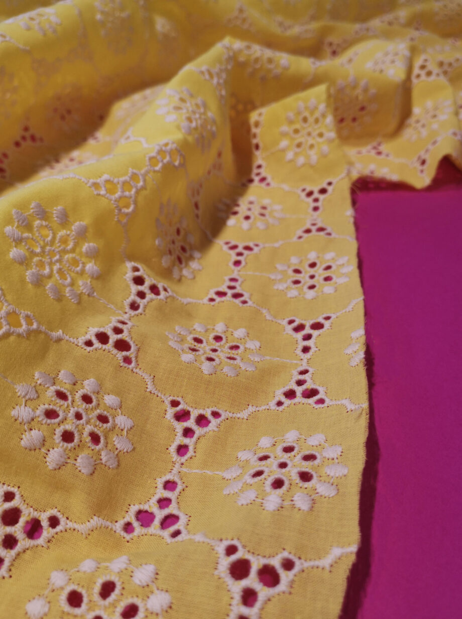 Maider 2 Broderie Anglaise Tissu En Coton BrodÉ Pic19