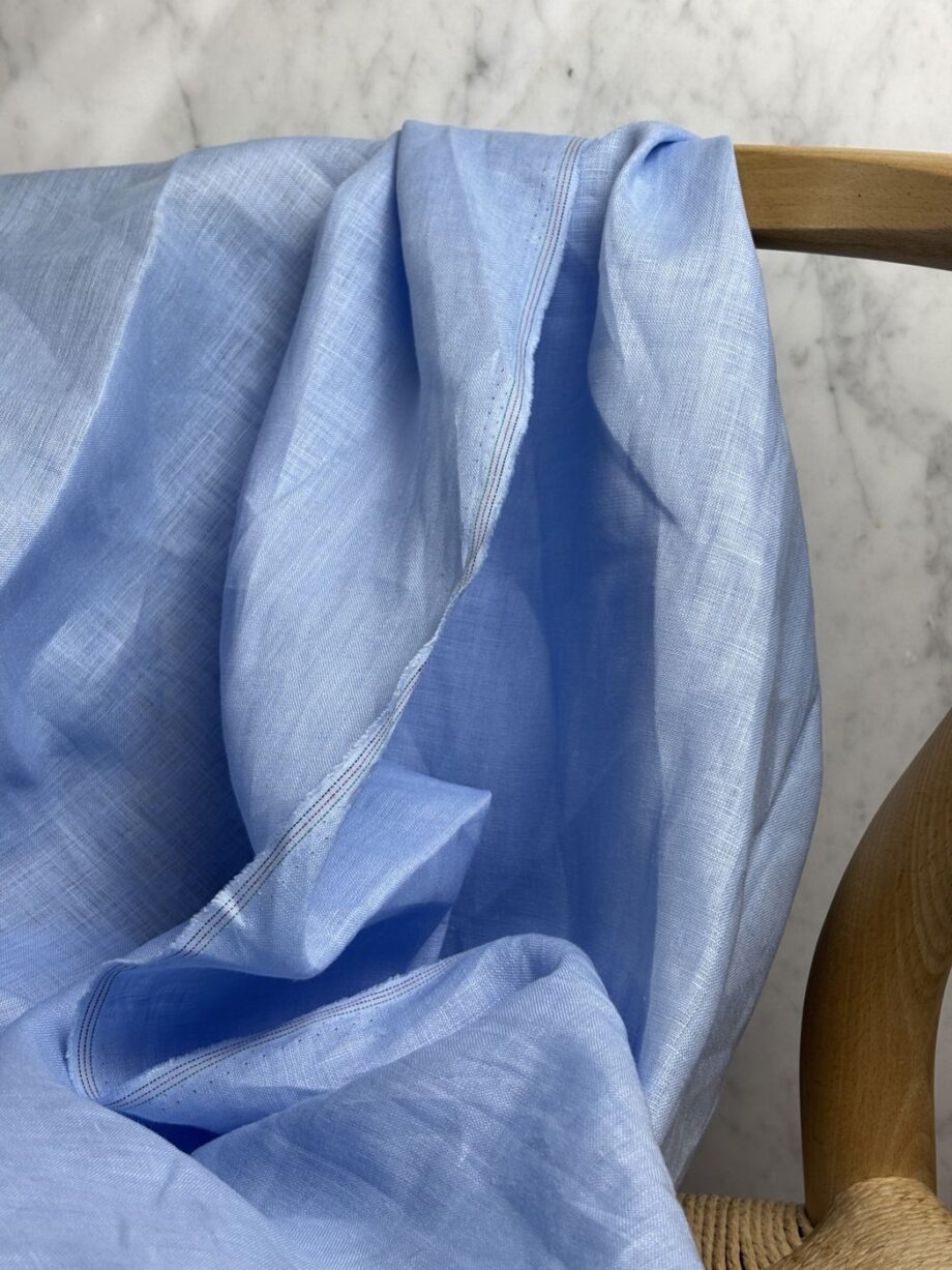 Tissu Linena Lin Uni Ciel Tissus Au Mètre Nuances Fabrics 3