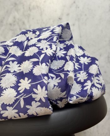 Tissu Coton Soie Imprimé Fleurs Vita Tissus Au Mètre Nuances Fabrics 1
