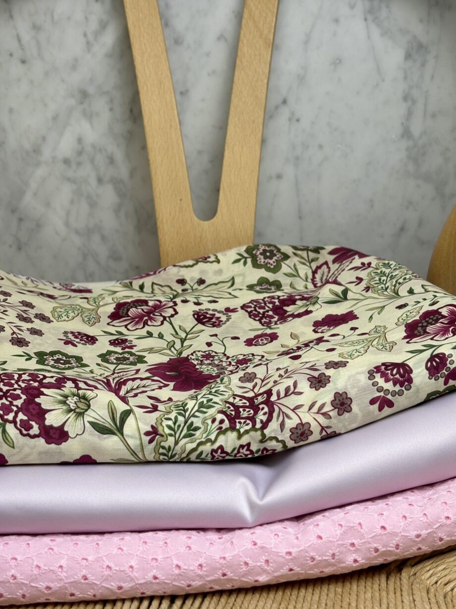 Tissu Coton Soie Imprimé Sue Tissus Au Mètre Nuances Fabrics 5