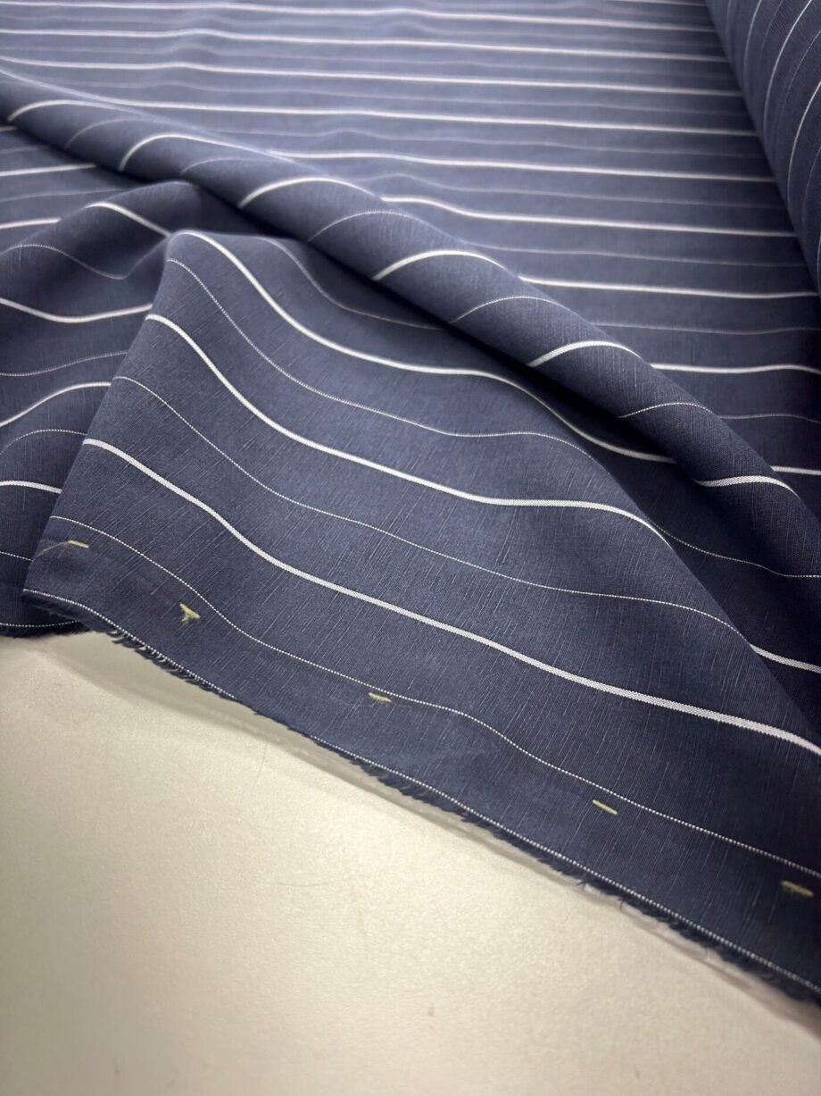 Tissu Lyocell Lin à Rayures Paol1