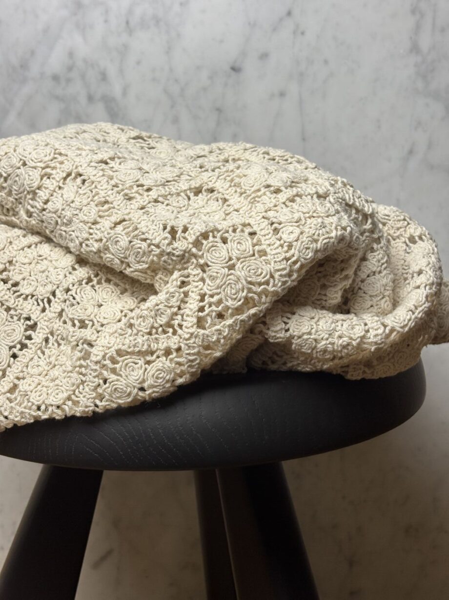 tissu guipure de coton crochet écru jasmine tissus au mètre nuances fabrics