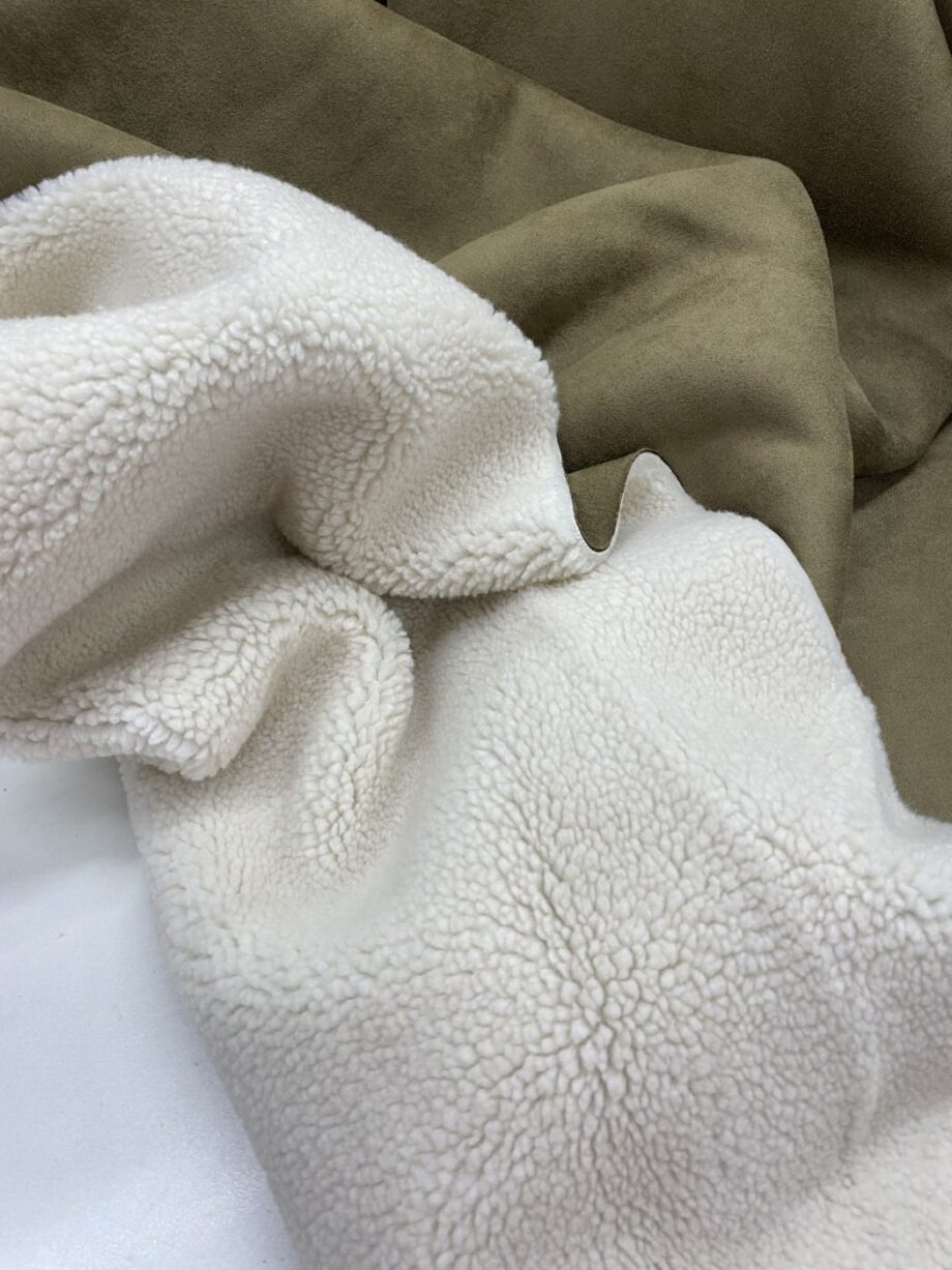 Fanny Peau Lainée Kaki Nuances Fabrics (2)