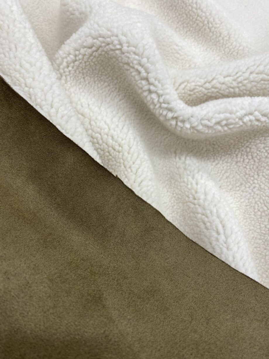 Fanny Peau Lainée Kaki Nuances Fabrics (5)