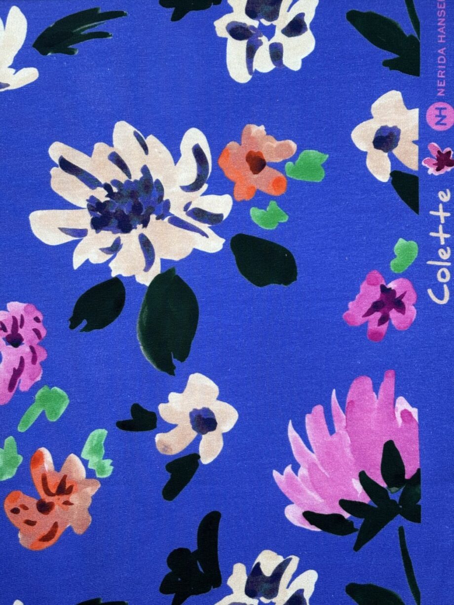 Tissu Jersey Sweat Bleu Albany Tissus Au Mètre Nuances Fabrics 2