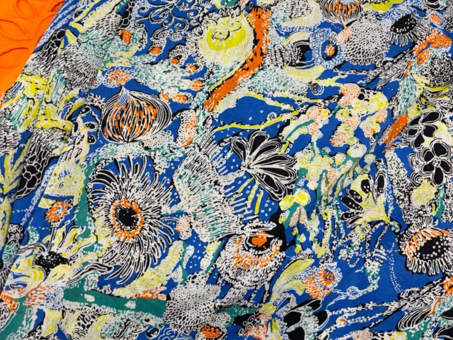 coupon soie coton nuances fabrics tissu au mètre