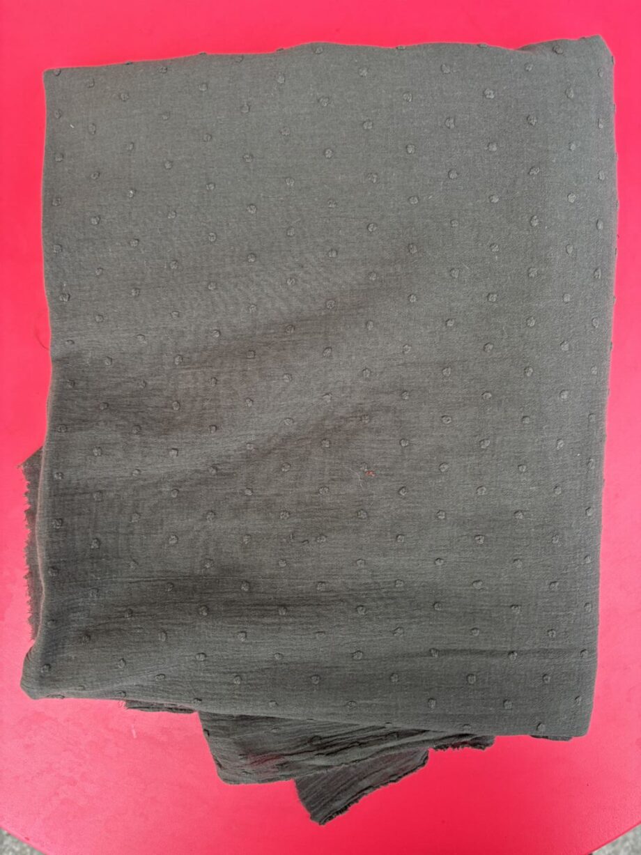 coupon gaze de coton plumetis kaki coton nuances fabrics