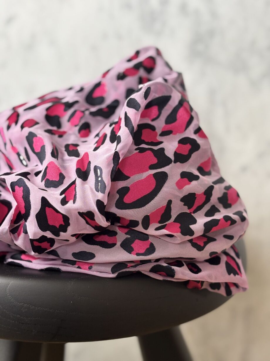 box fushia graou sherpa et soie viscose tissu au mètre nuances fabrics