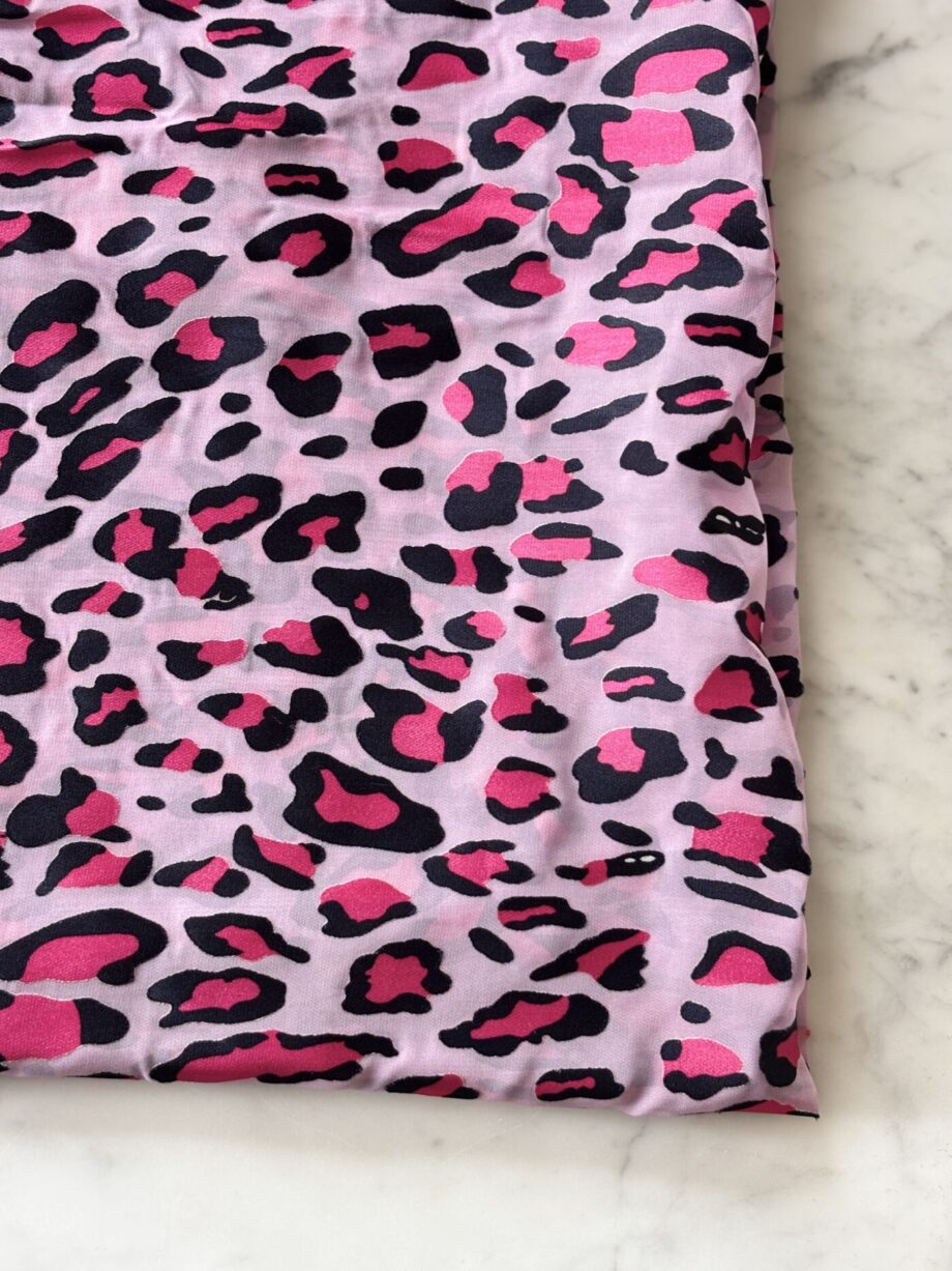 box fushia graou sherpa et soie viscose tissu au mètre nuances fabrics