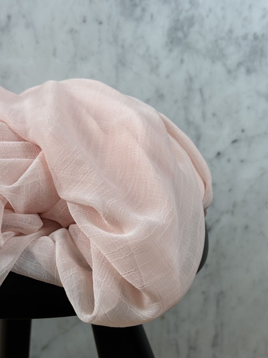 tissu voile crêpe crinkle rose tissu au mètre nuances fabrics