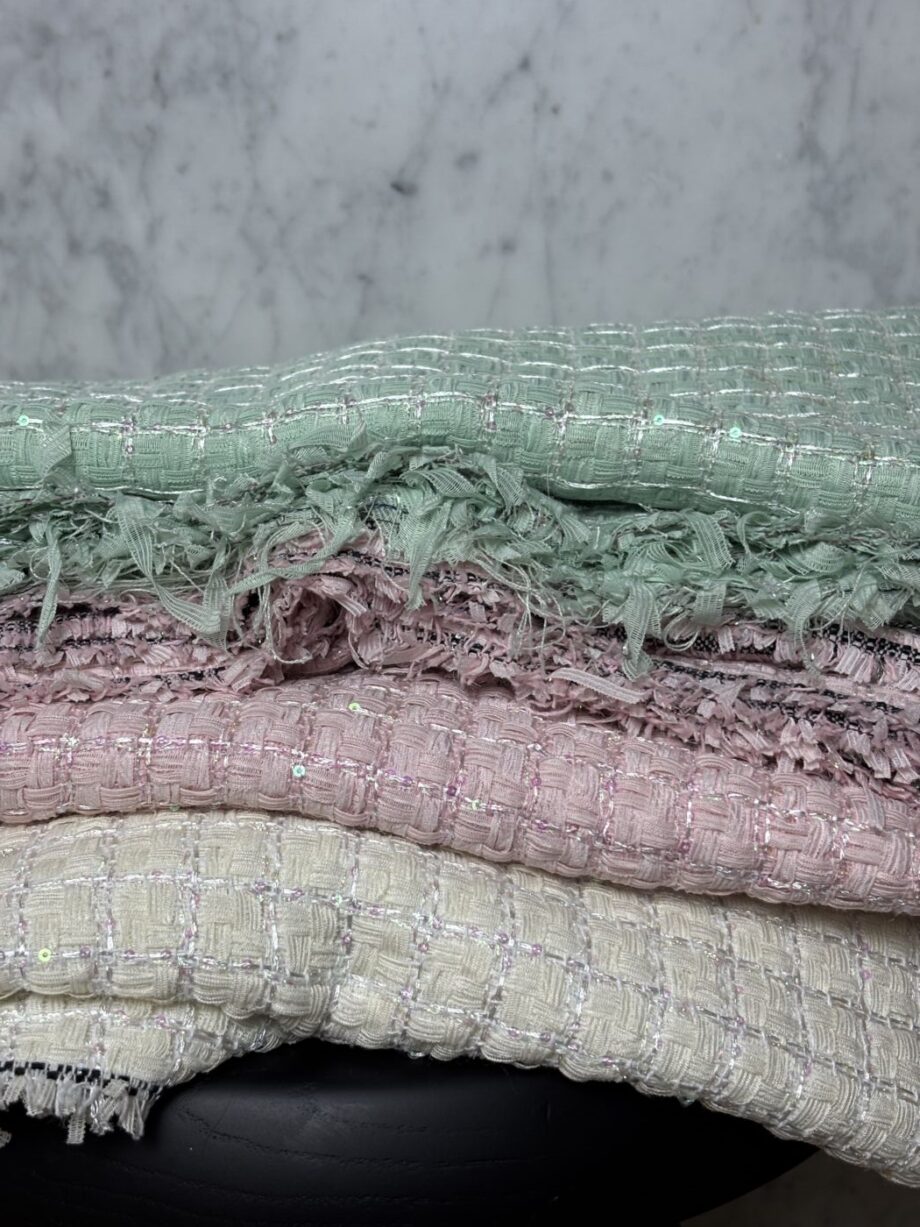 tissu tweed dahlia tissus au mètre nuances fabrics