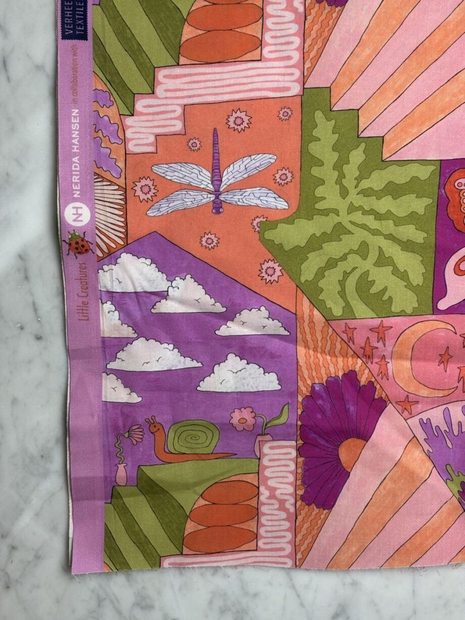 popeline coton rose emily tissus au mètre nuances fabrics