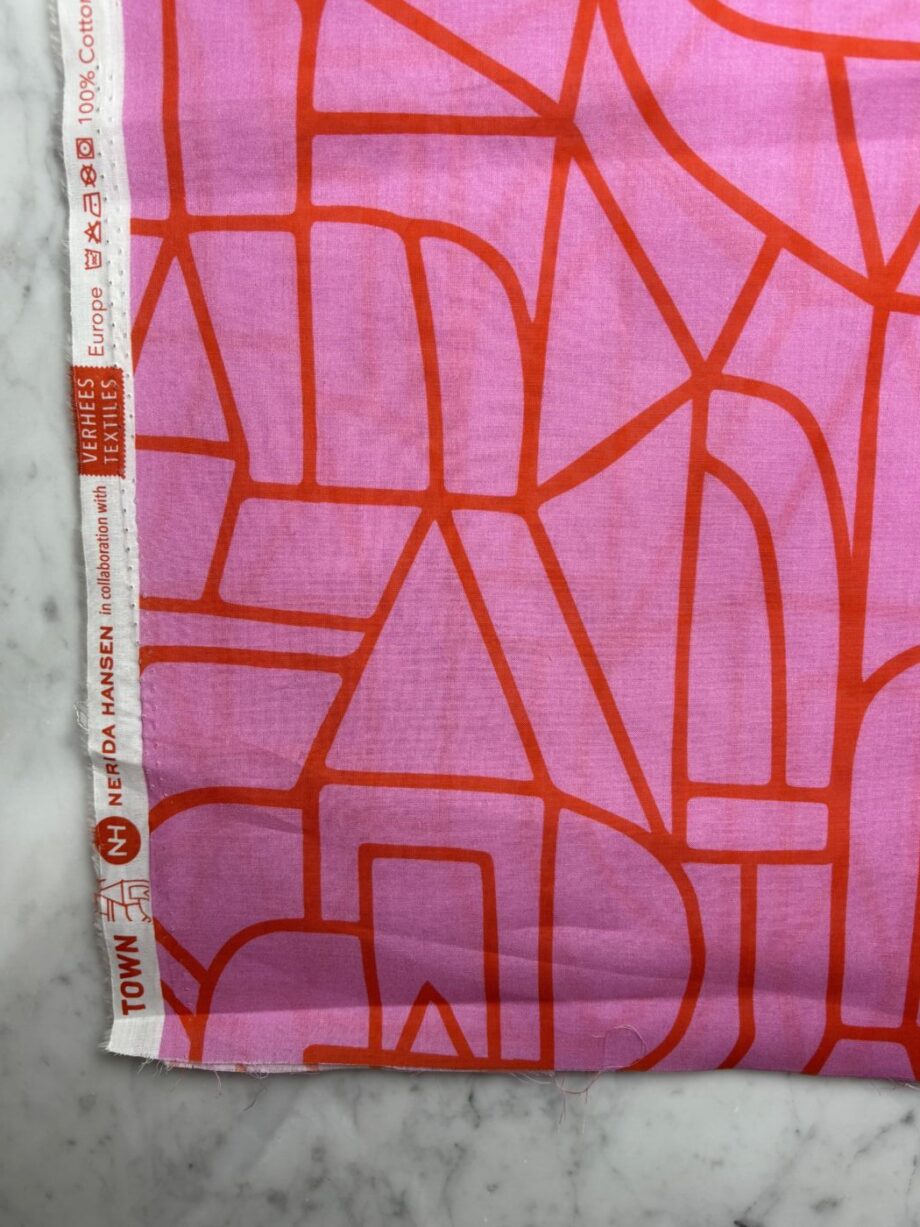 tissu imprimé voile de coton nerida hansen rose ella tissus au mètre nuances fabrics