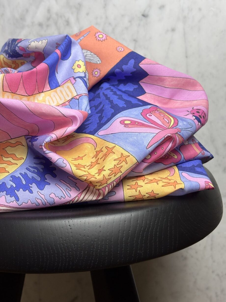 popeline coton bleu emily tissus au mètre nuances fabrics