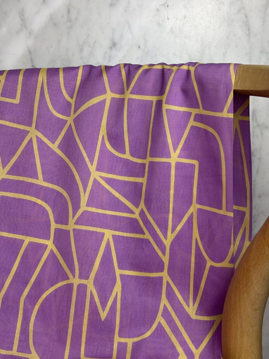 tissu imprimé voile de coton nerida hansen mauve ella tissus au mètre nuances fabrics