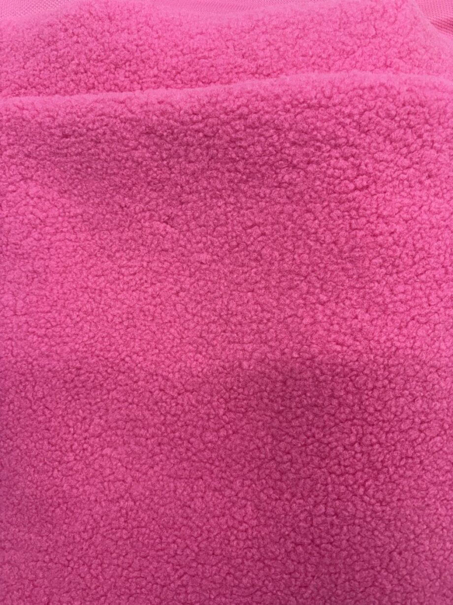 box fushia graou sherpa et soie viscose tissu au mètre nuances fabrics