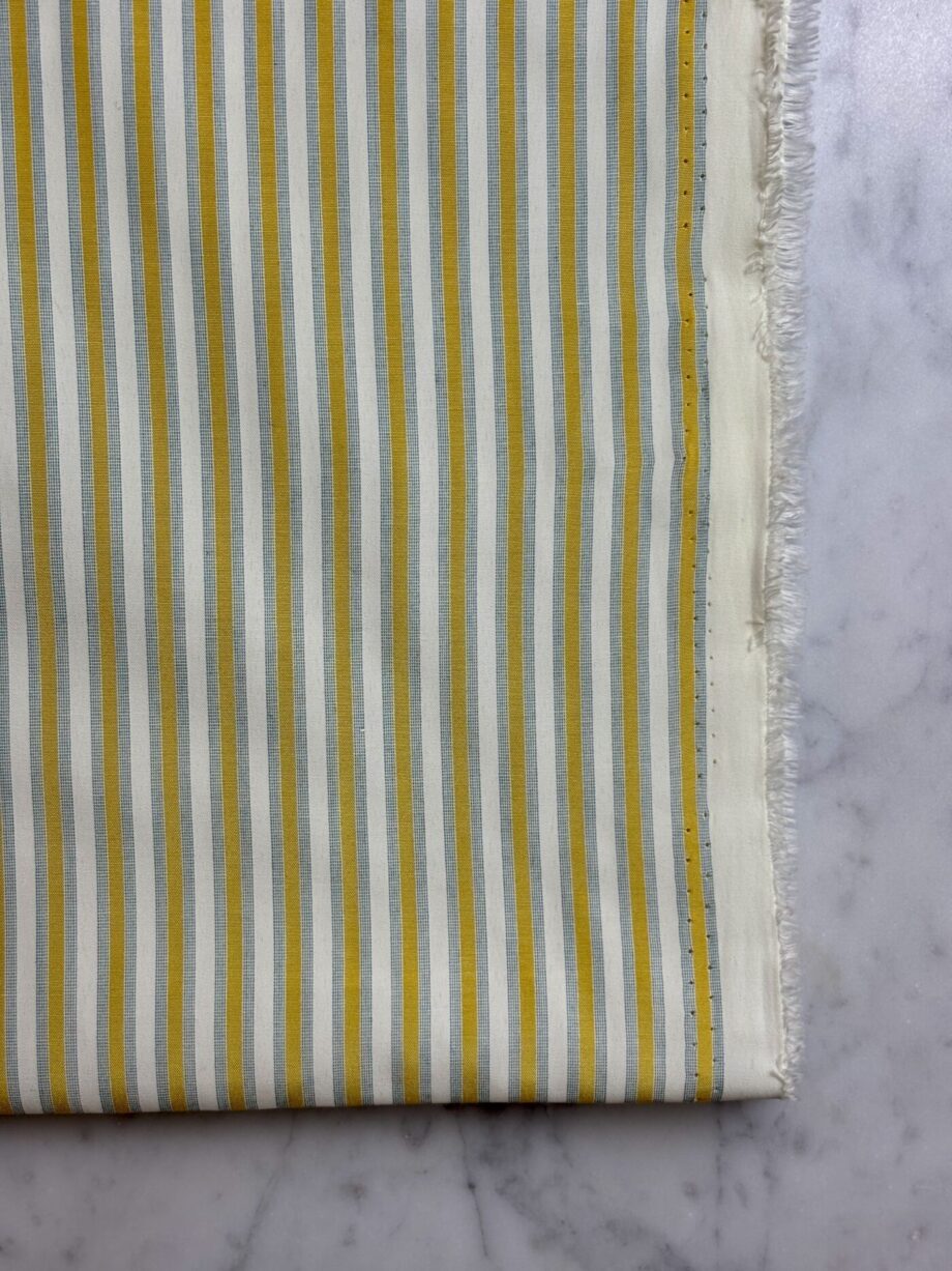 tissu coton rayures jaune écru gris tissus au mètre nuances fabrics
