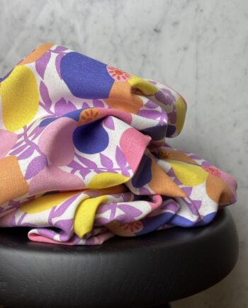 tissu imprimé viscose et lin lavande design nerida hansen tissus au mètre nuances fabrics