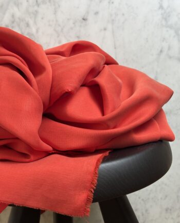 tissu uni lyocell corail lily tissus au mètre nuances fabrics