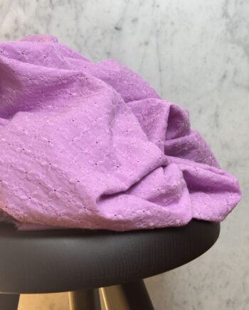 box coupon 2 mètres broderie anglaise mauve tissus au mètre nuances fabrics
