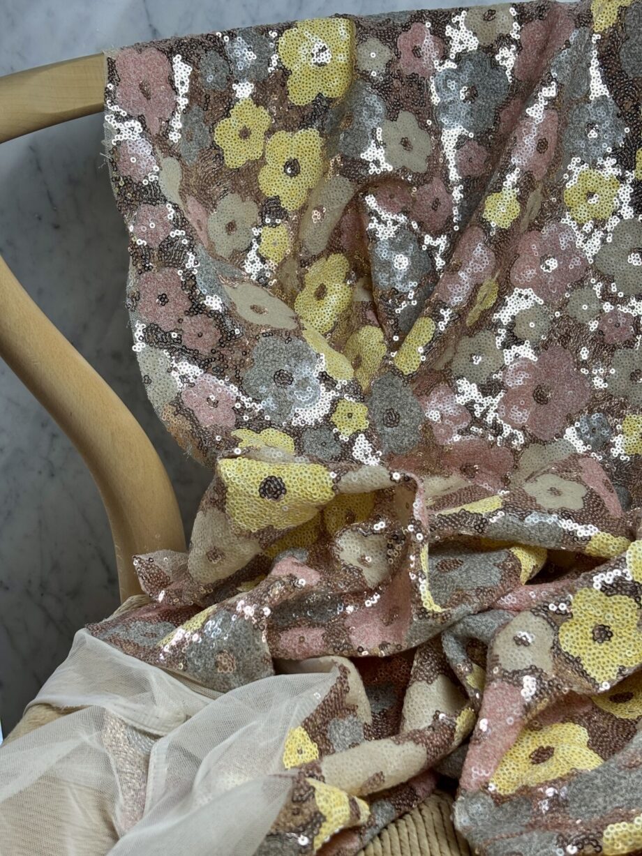 tissus sequins multicolore lisa tissus au mètre nuances fabrics
