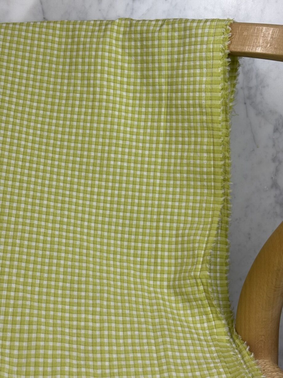 tissu coton gingham petits carreaux vichy vika tissus au mètre nuances fabrics
