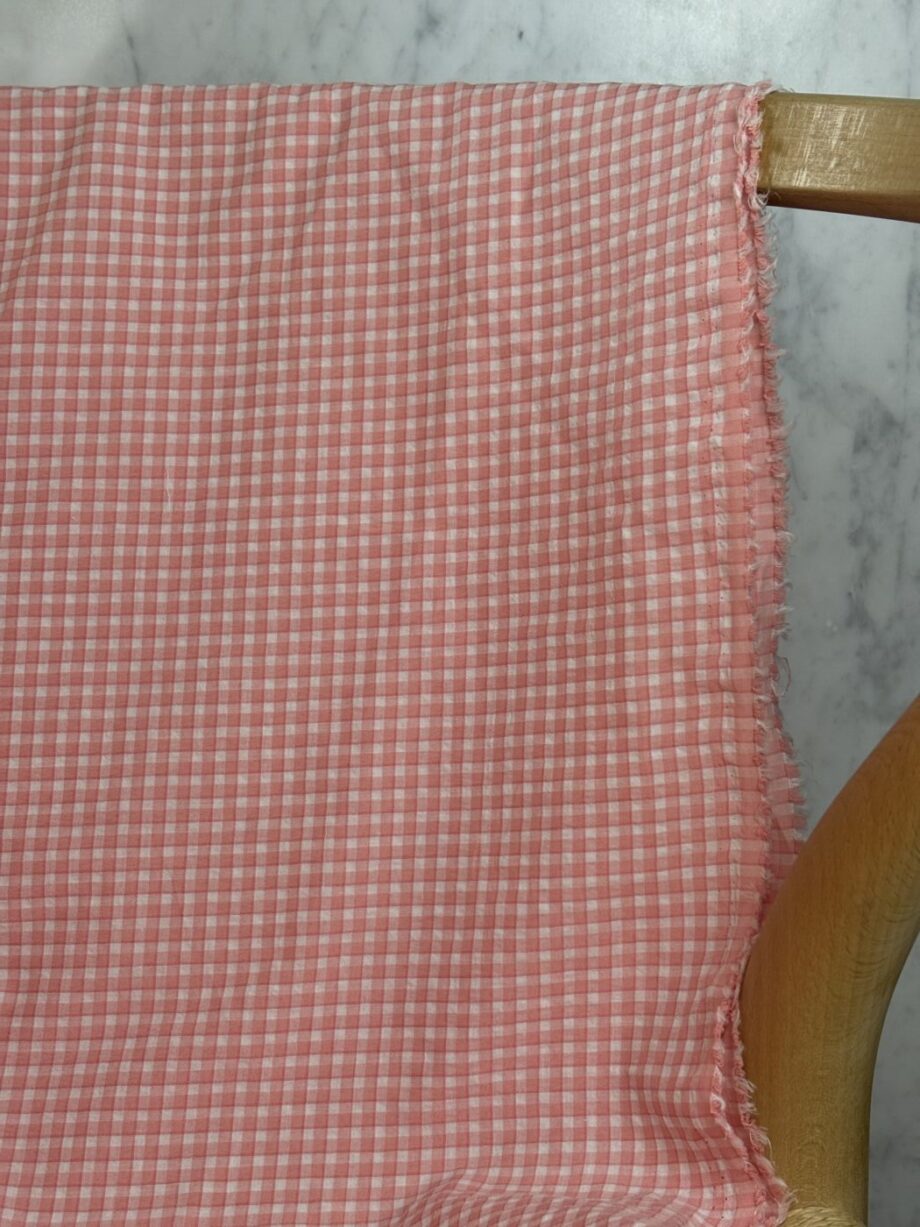 tissu coton gingham petits carreaux vichy vika tissus au mètre nuances fabrics