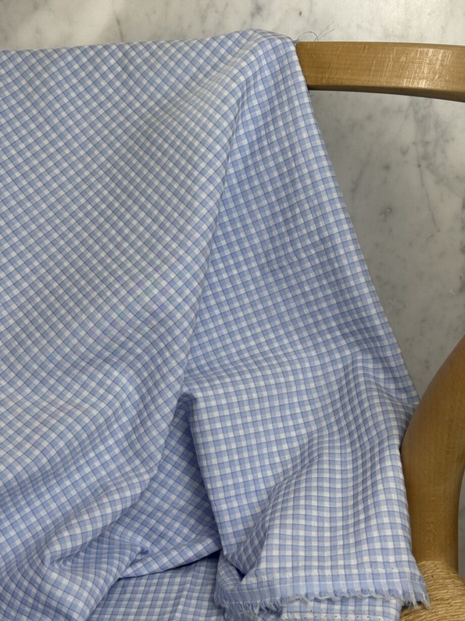 tissu coton gingham petits carreaux vichy vika tissus au mètre nuances fabrics