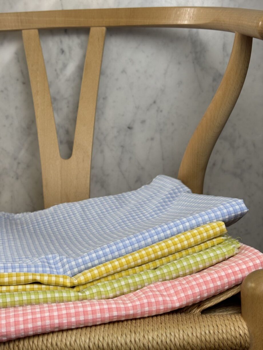 tissu coton gingham petits carreaux vichy vika tissus au mètre nuances fabrics