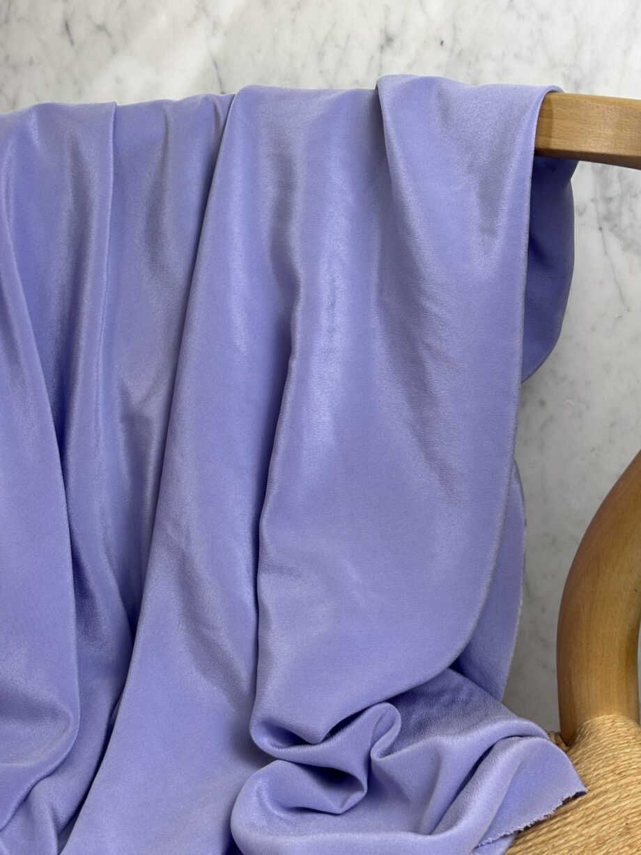 Tissu Soie Lavée Tara Bleu Lavande Tissus Au Mètre Nuances Fabrics 2