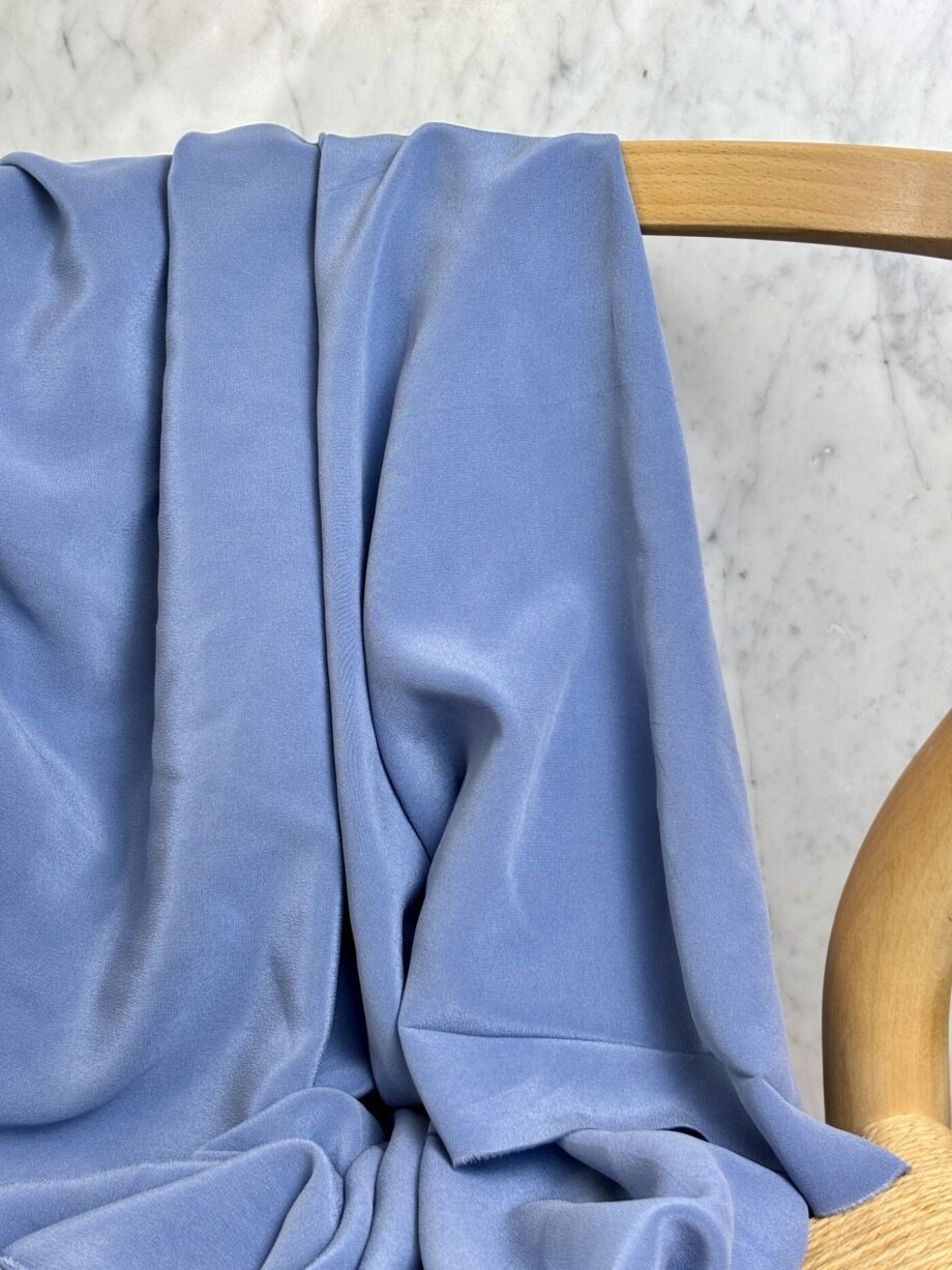 Tissu Soie Lavée Tara Bleu Niagara Tissus Au Mètre Nuances Fabrics 2