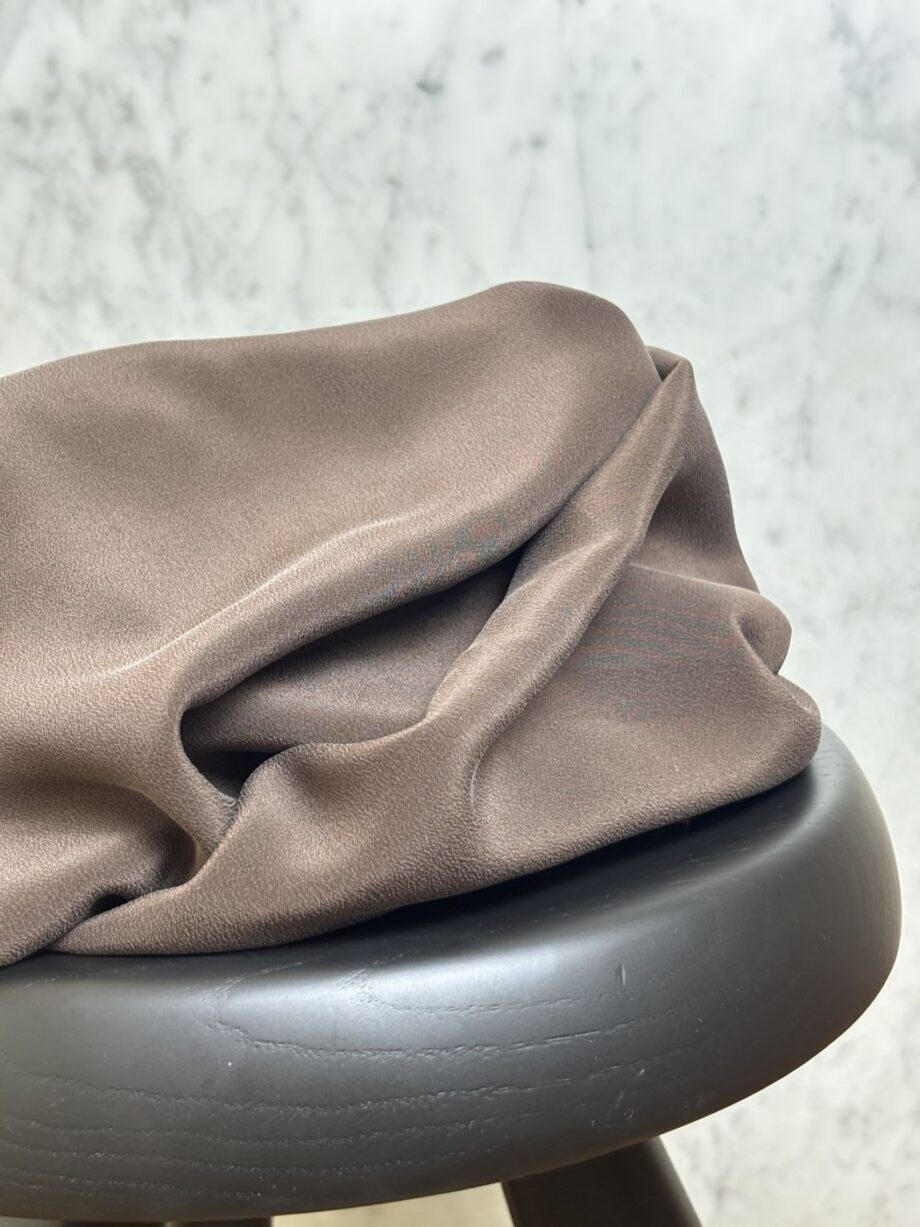 Tissu Soie Lavée Tara Choco Tissus Au Mètre Nuances Fabrics 1
