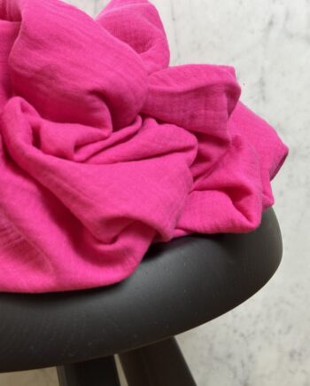 Box Gallia Coupon 3 Mètres Double Gaze De Coton Fuchsia Tissus Au Mètre Nuances Fabrics 1
