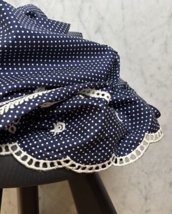 Tissu Broderie Anglaise Et Imprimé Mini Pois Claudia Tissus Au Mètre Nuances Fabrics 1