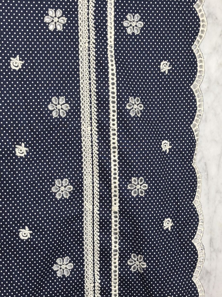 Tissu Broderie Anglaise Et Imprimé Mini Pois Claudia Tissus Au Mètre Nuances Fabrics 2