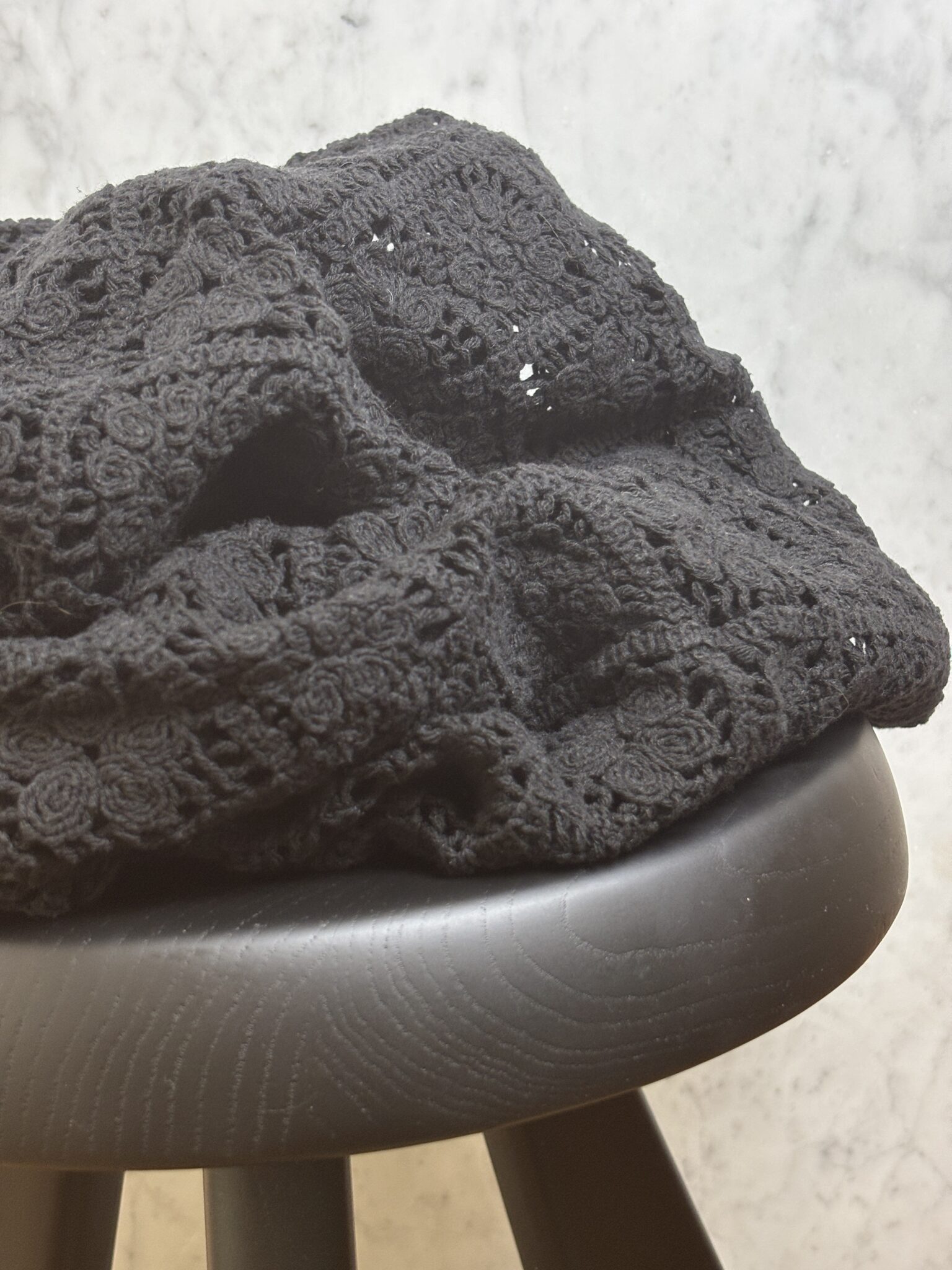 Tissu Guipure De Coton Crochet Noir Jasmine Tissus Au Mètre Nuances Fabrics 1