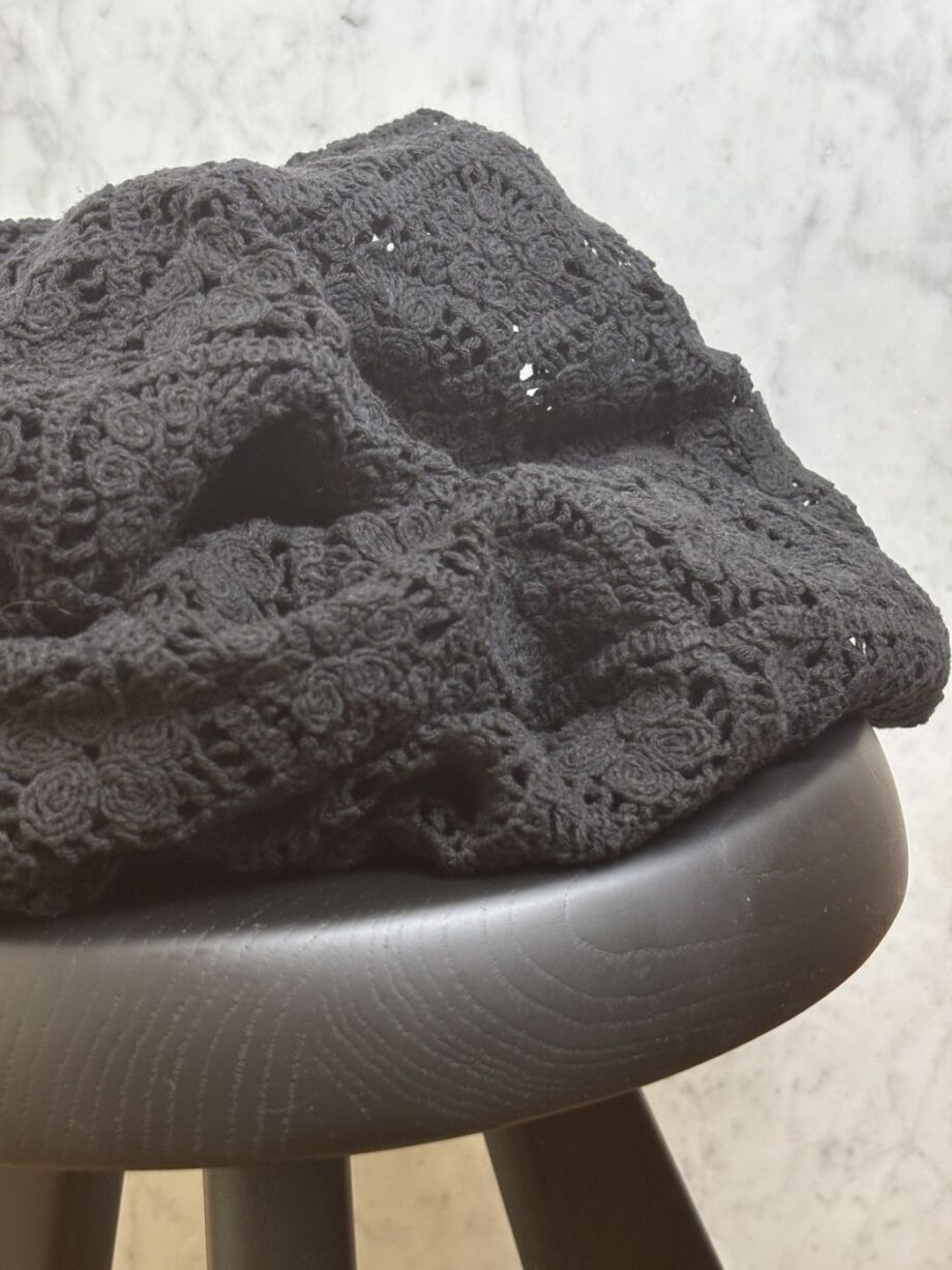 Tissu Guipure De Coton Crochet Noir Jasmine Tissus Au Mètre Nuances Fabrics 1