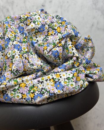 Tissu Popeline De Coton Imprimé Fleuri Elona Tissus Au Mètre Nuances Fabrics 1