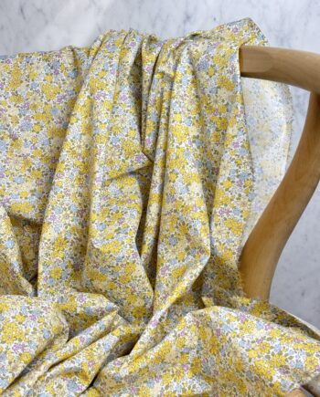 Tissu Popeline De Coton Motif Petites Fleurs Sunshine Tissus Au Mètre Nuances Fabrics 3
