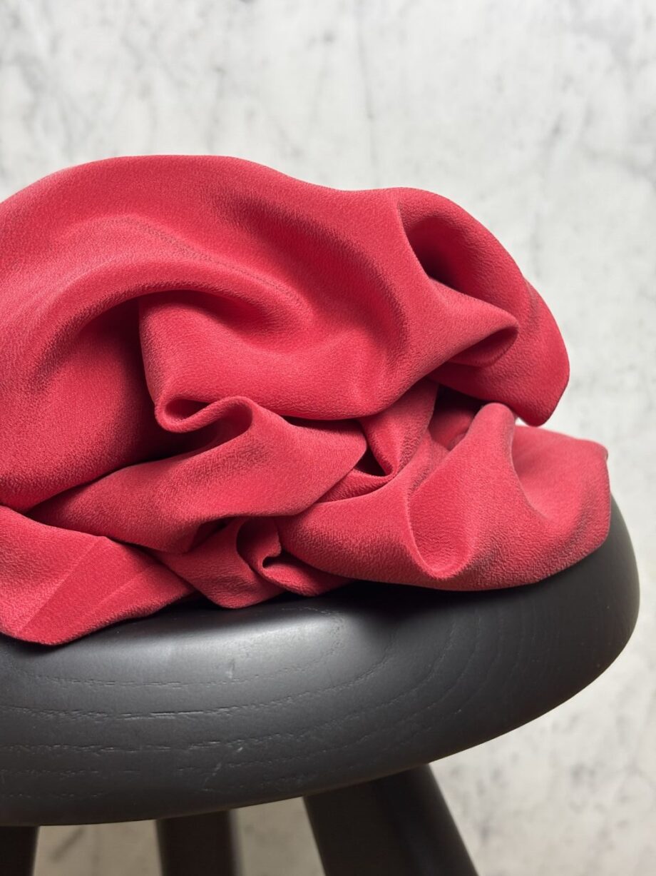 Tissu Soie Lavée Tara Rouge Cerise Tissus Au Mètre Nuances Fabrics 1