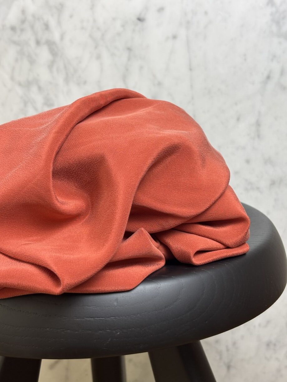 Tissu Soie Lavée Tara Rouge Tomette Tissus Au Mètre Nuances Fabrics 1
