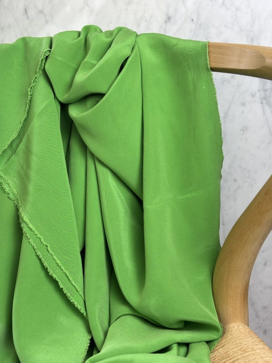 Tissu Soie Lavée Tara Spring Vert Tissus Au Mètre Nuances Fabrics 2