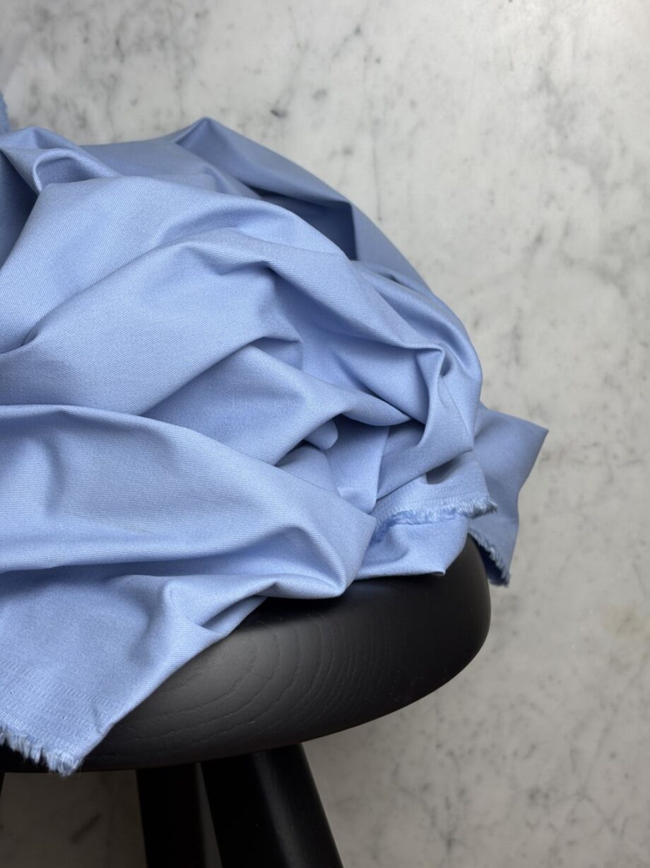Tissu Emma Sergé Coton Spandex Ciel Tissus Au Mètre Nuances Fabrics 1