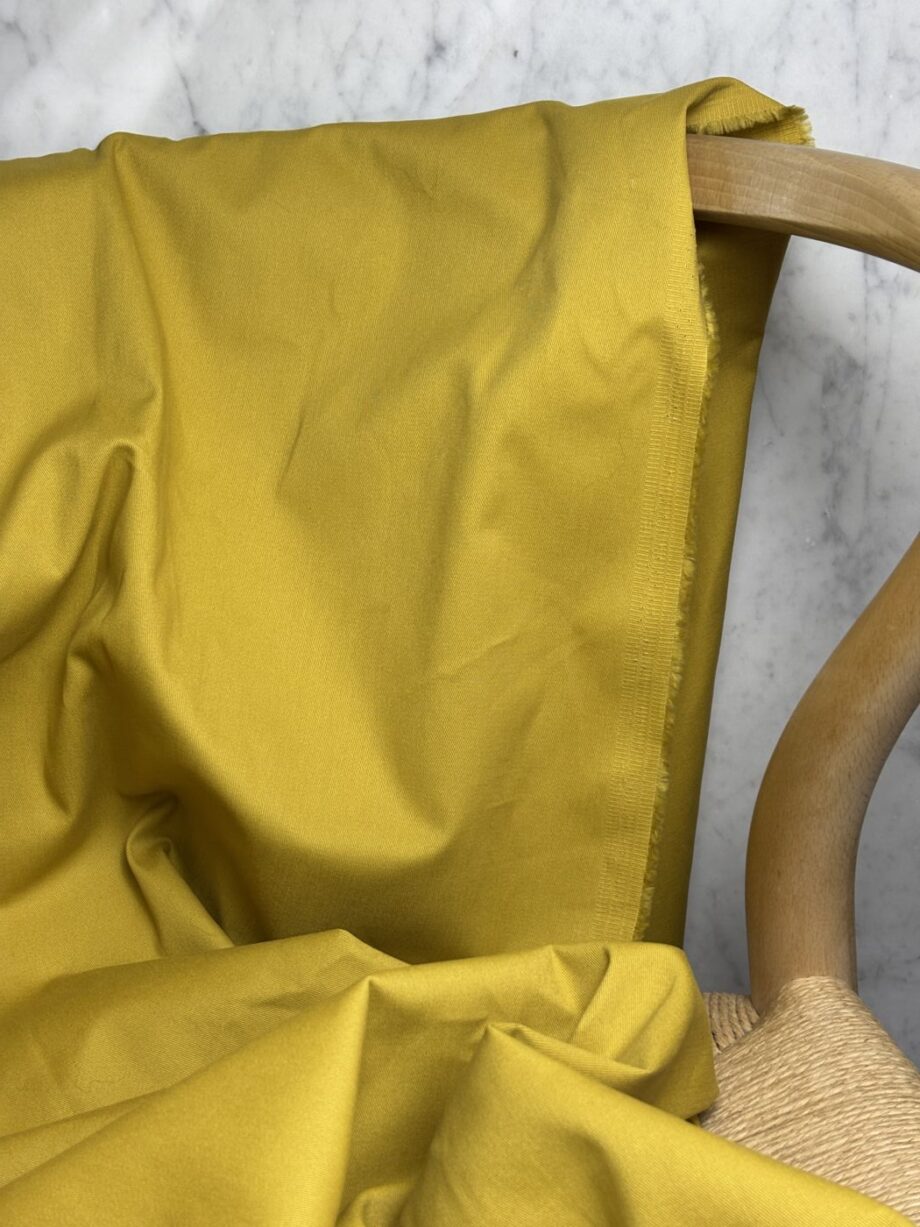 Tissu Emma Sergé Coton Spandex Moutarde Tissus Au Mètre Nuances Fabrics 2