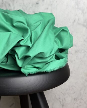 Tissu Emma Sergé Coton Spandex Vert Emeraude Tissus Au Mètre Nuances Fabrics 1